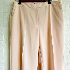 VINTAGE EMMA JAMES BLUSH PINK PANTS PETITE SIZE 16 WIDE LEG